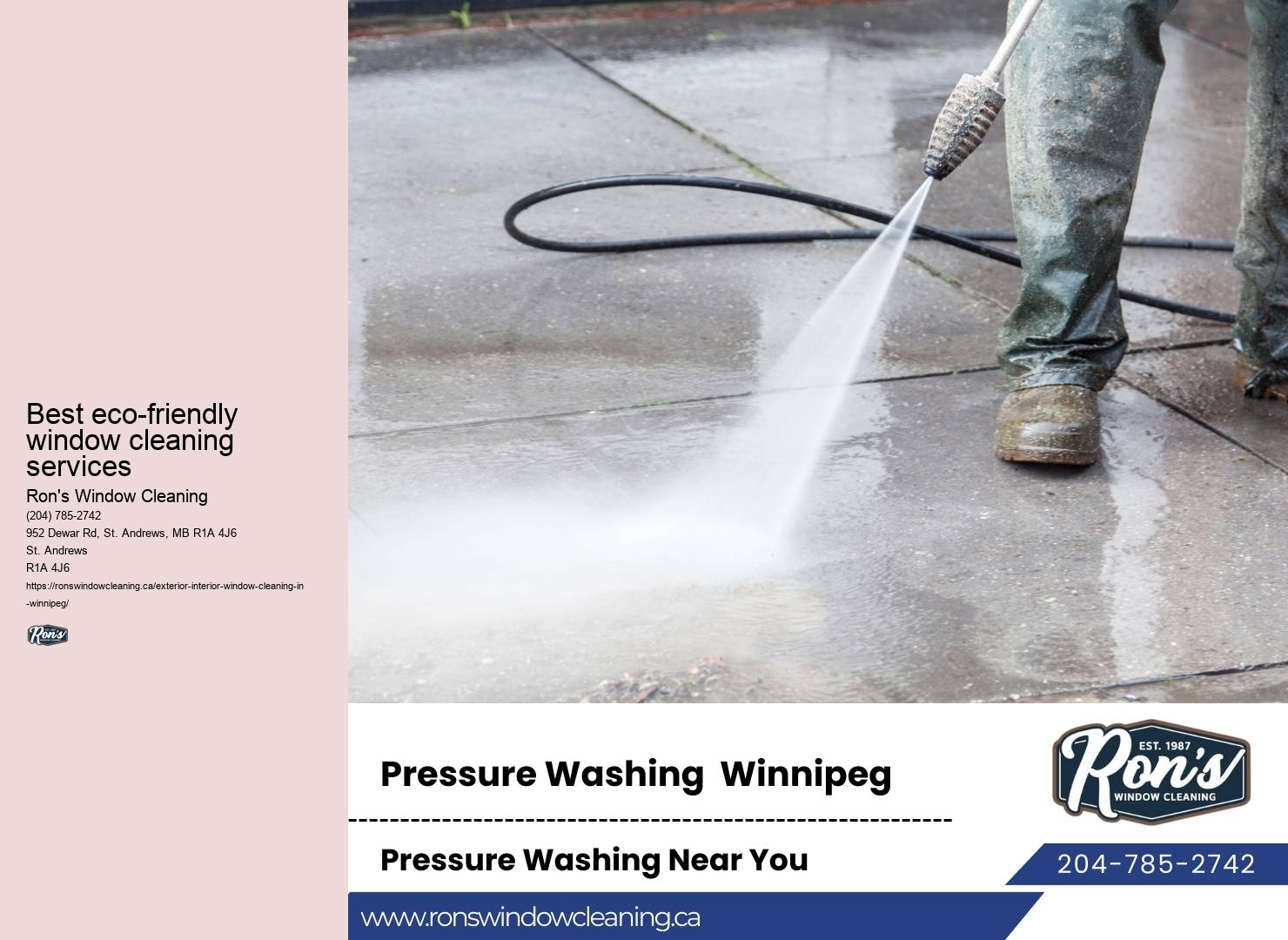 Commercial window washing services Winnipeg