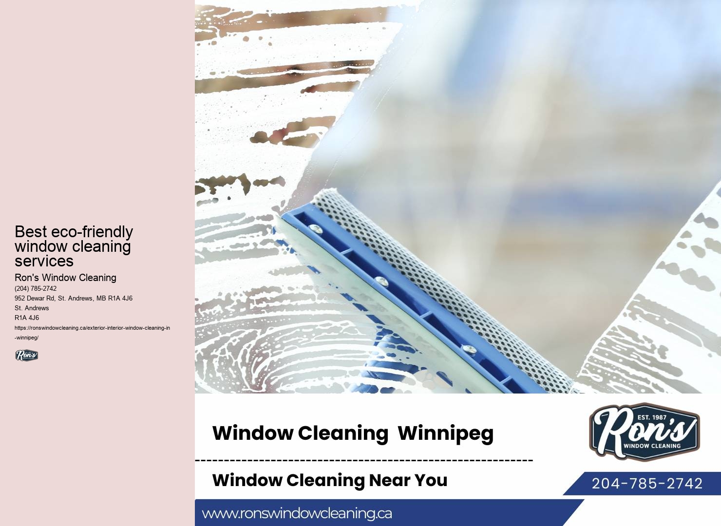 Window cleaning company names Winnipeg