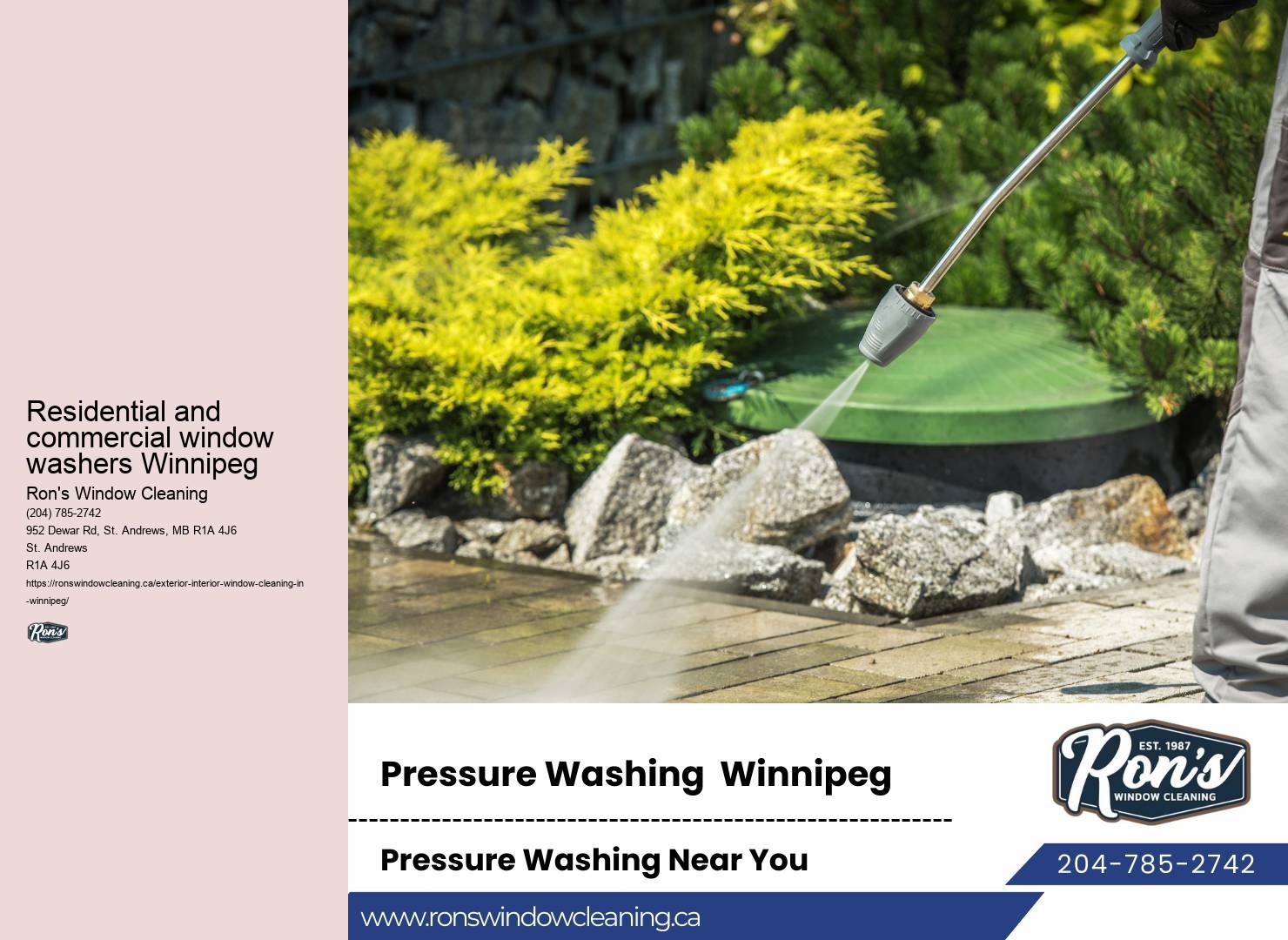 Residential window cleaning company reputation