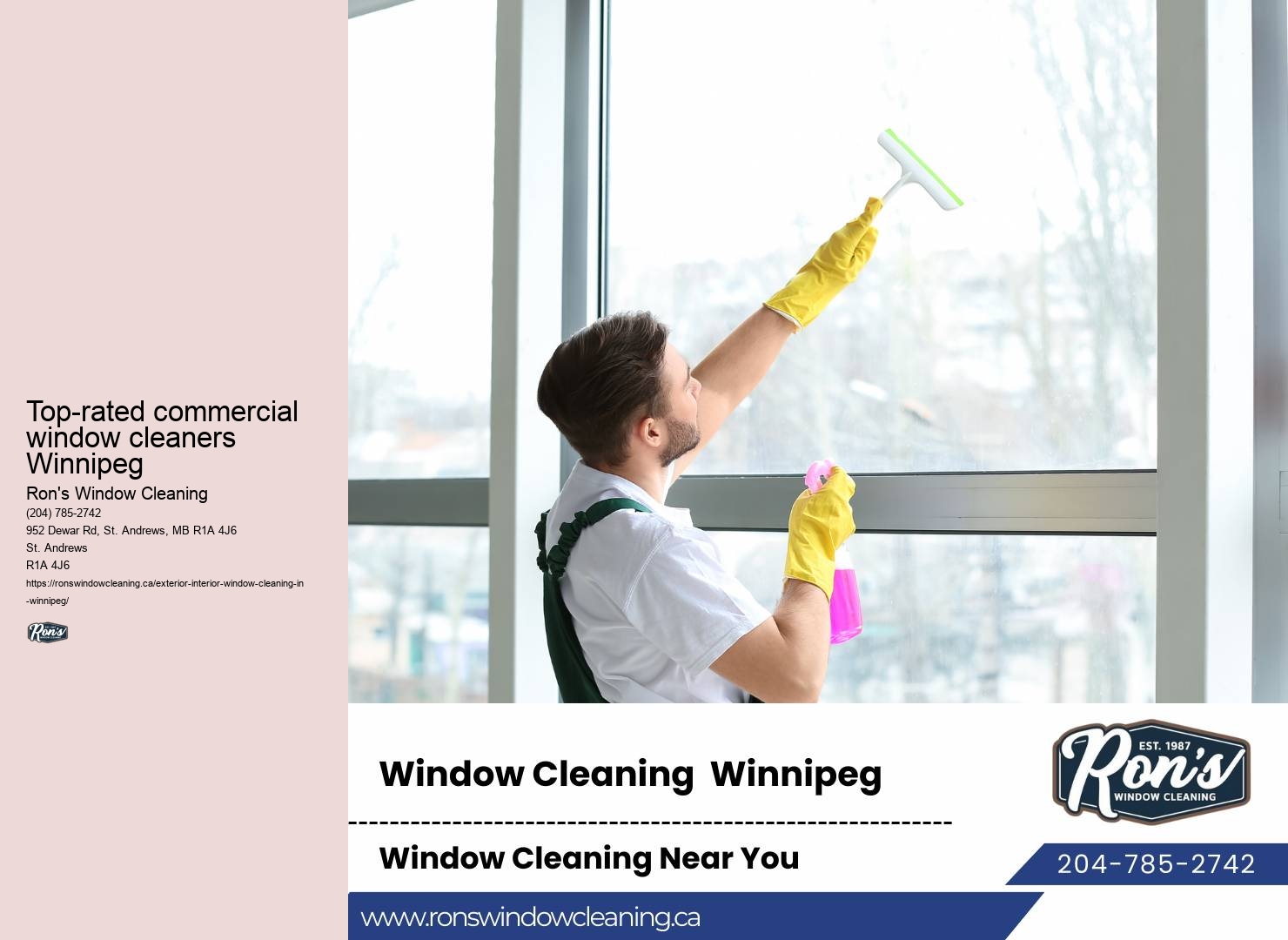 Squeegee window cleaning