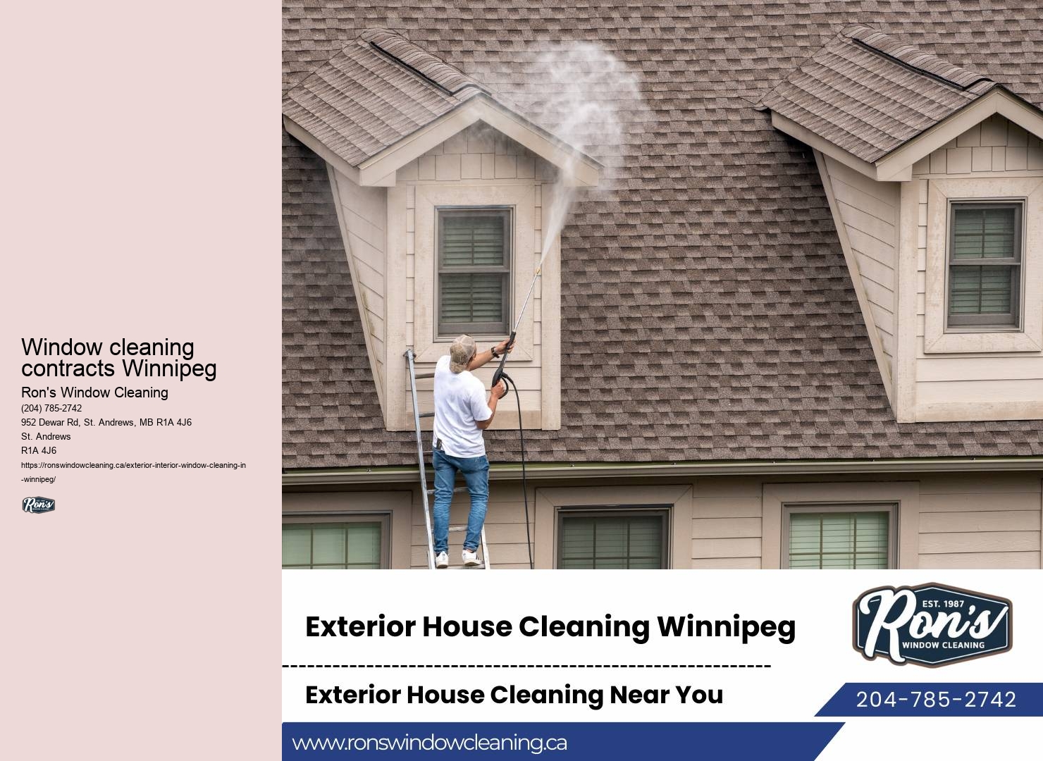 Professional window cleaning company testimonials