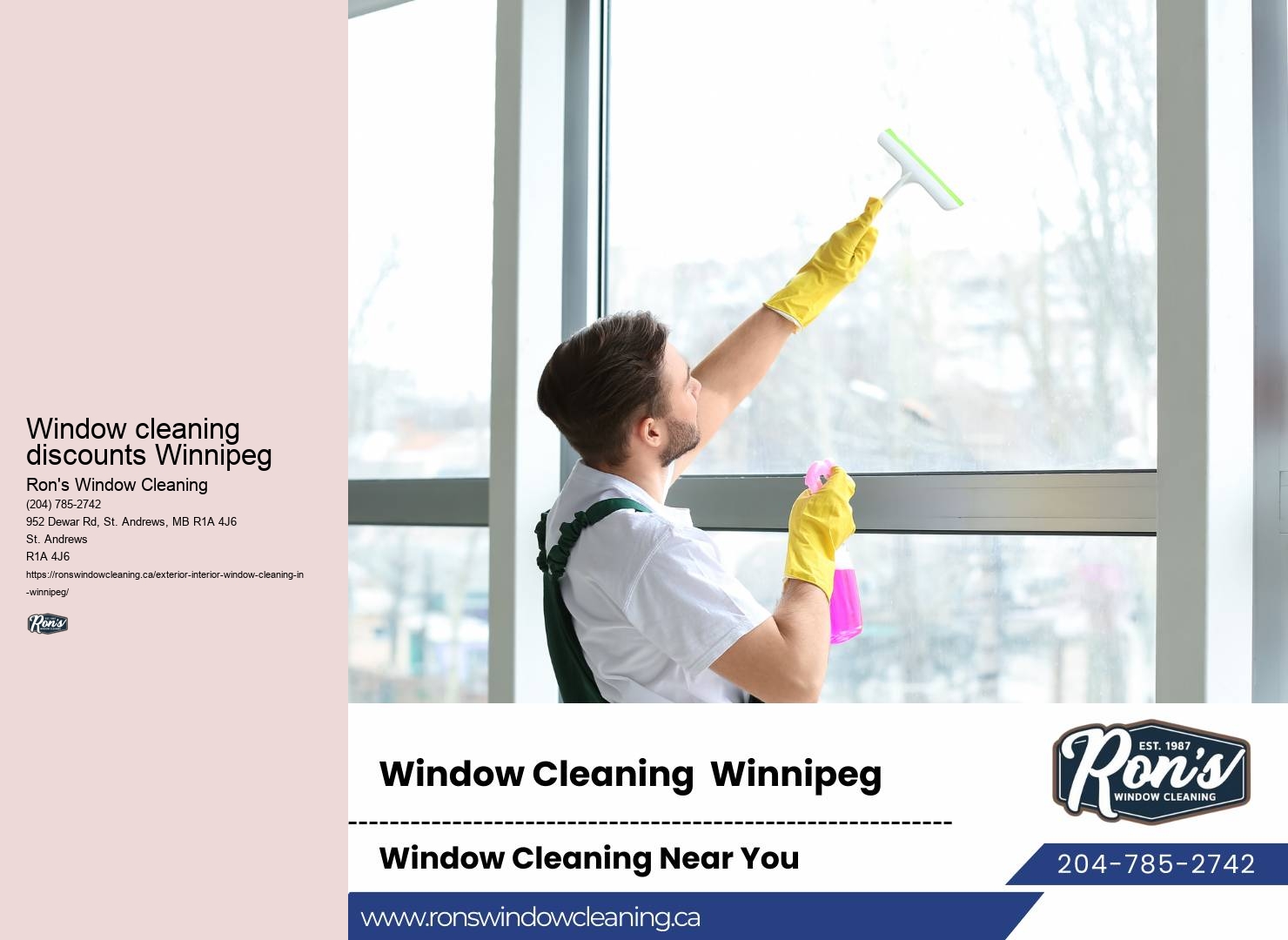 Window cleaning for office buildings Winnipeg