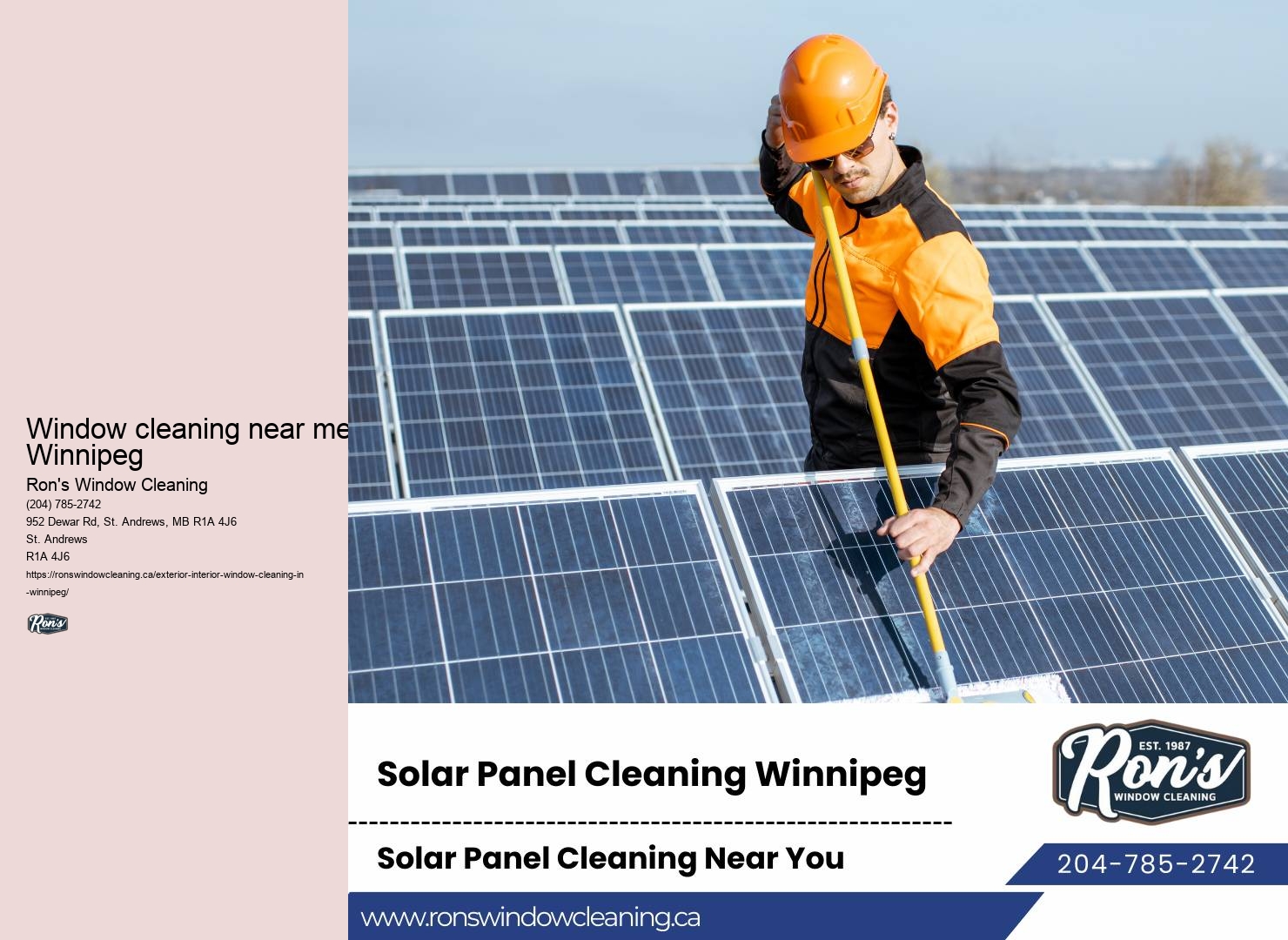Commercial window cleaning services