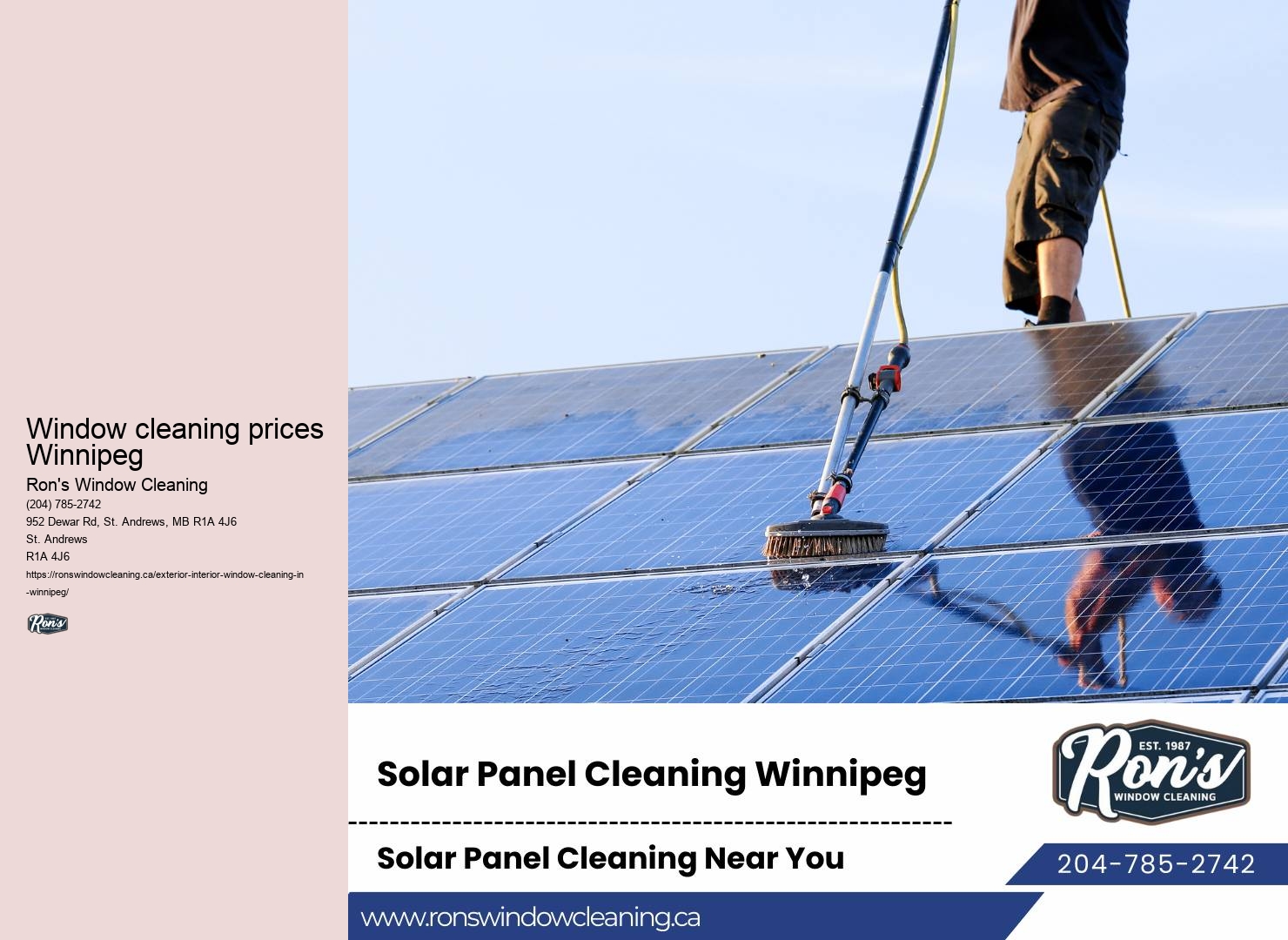 Interior window cleaning Winnipeg