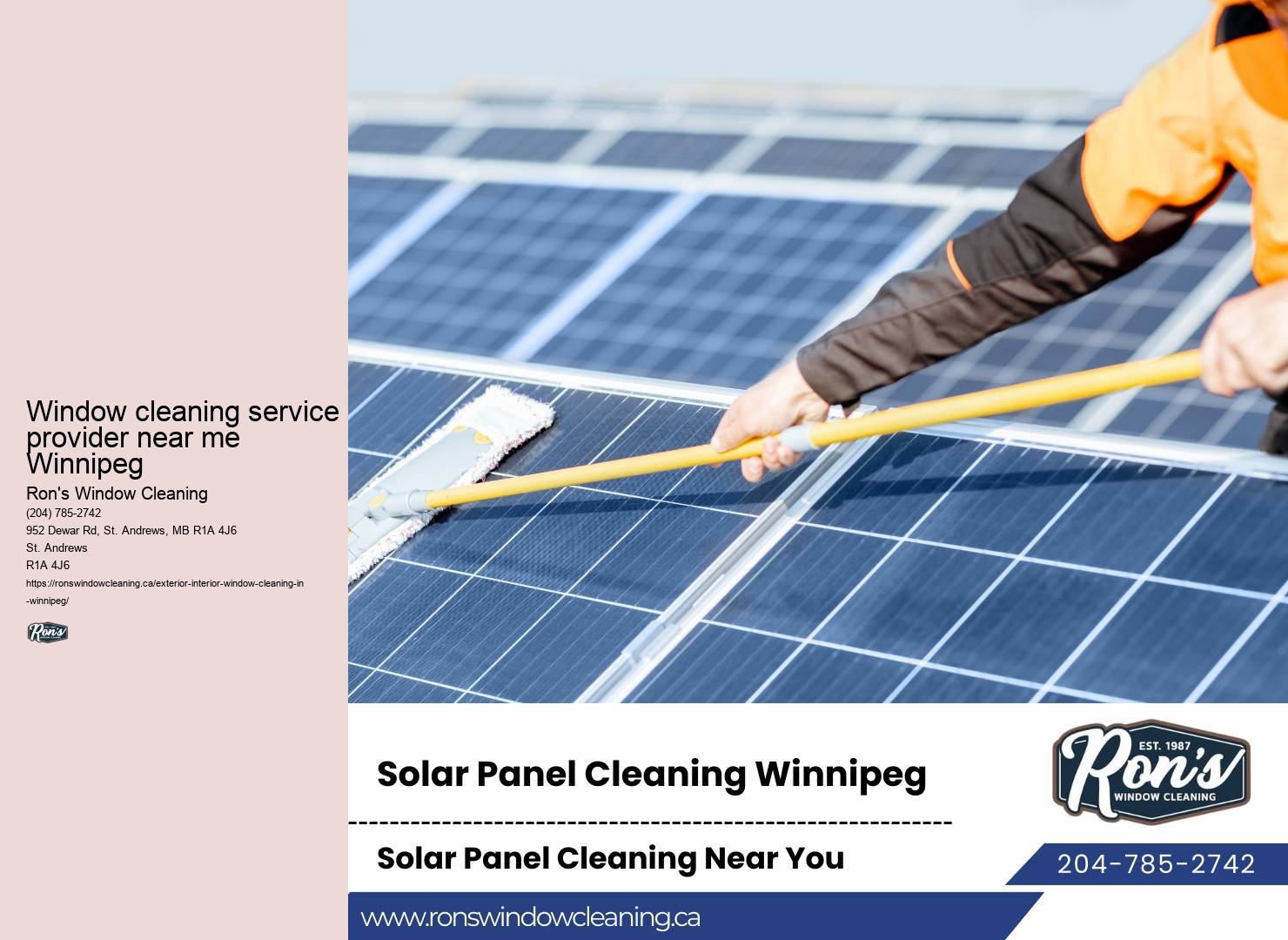 Window cleaning offers Winnipeg