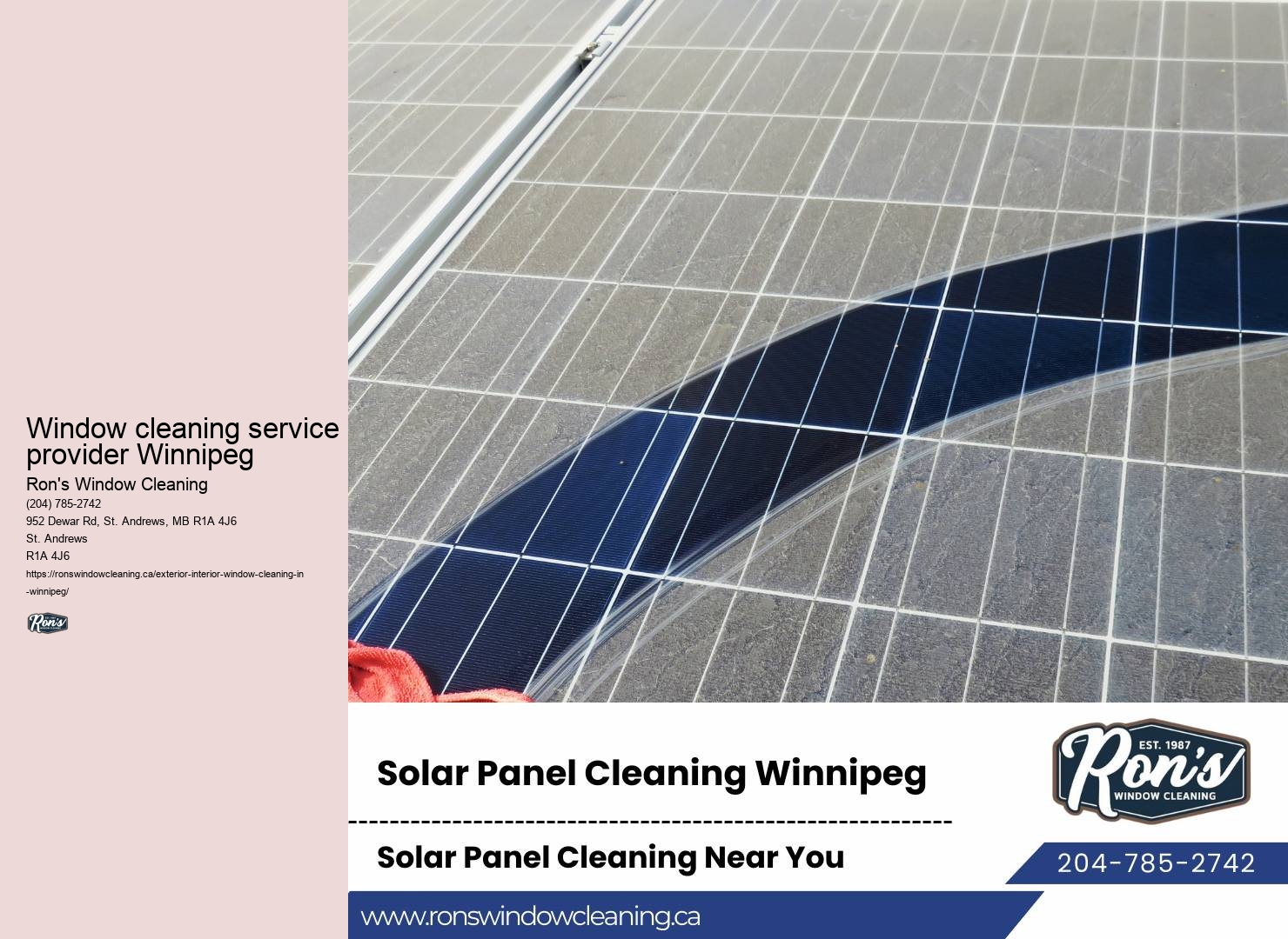 Window cleaning company excellence Winnipeg