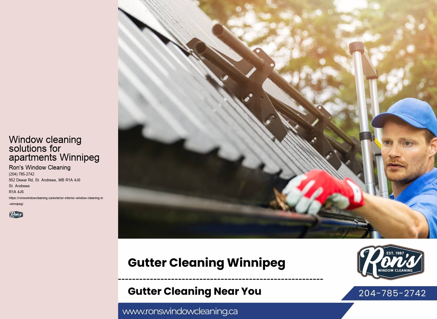 Window cleaning specialists Winnipeg