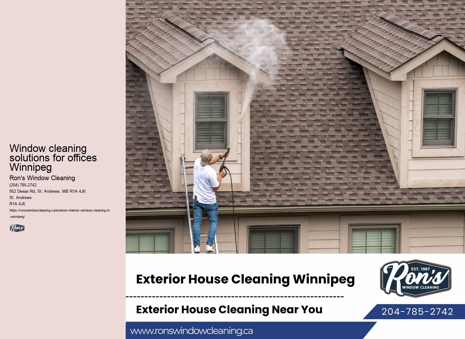 Eco-friendly window washing practices