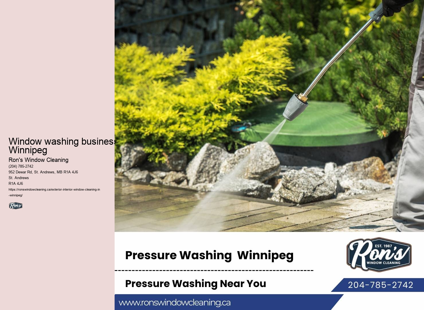 Sustainable window cleaning methods Winnipeg