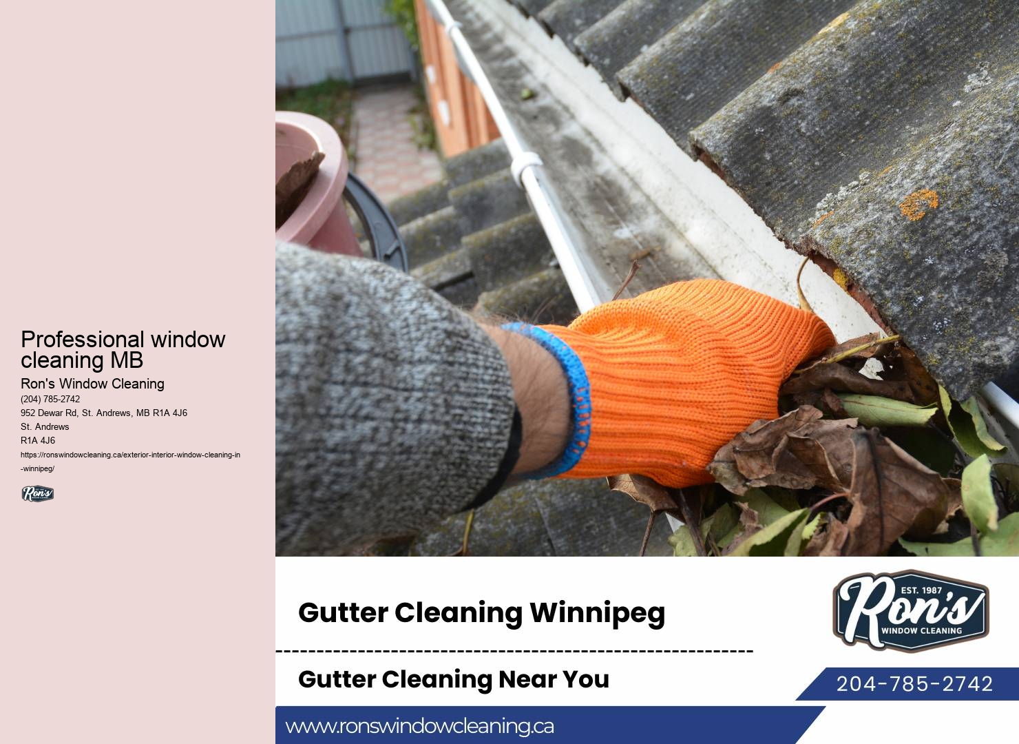 Window cleaning cost Manitoba