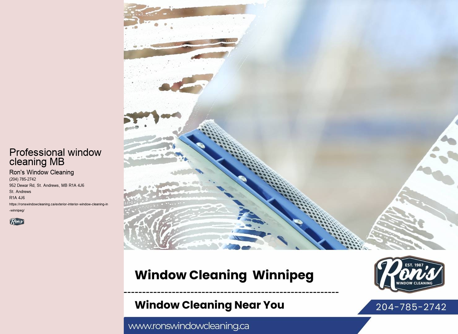 Top-rated window washing Winnipeg
