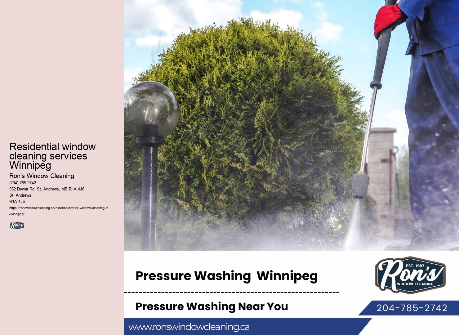 Reliable window washers Winnipeg