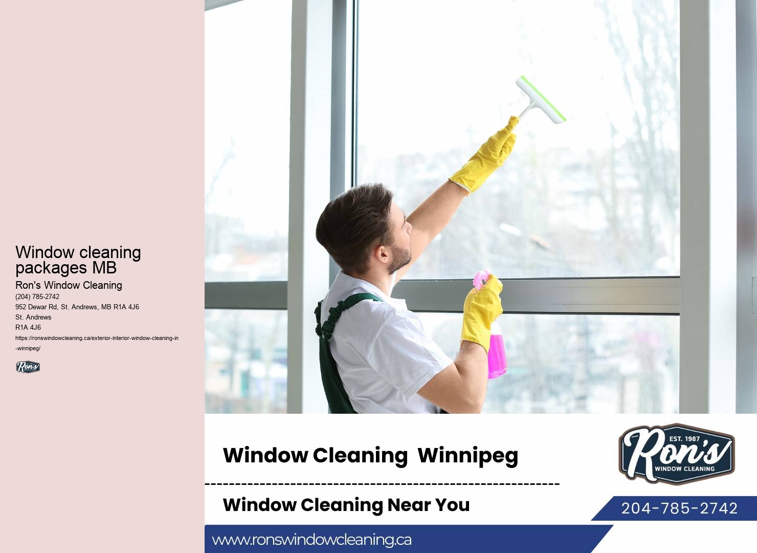 Winnipeg window cleaning services cost