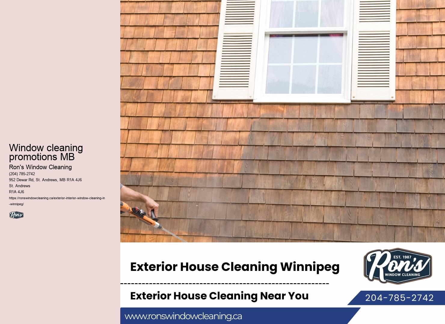 Window washing deals Winnipeg