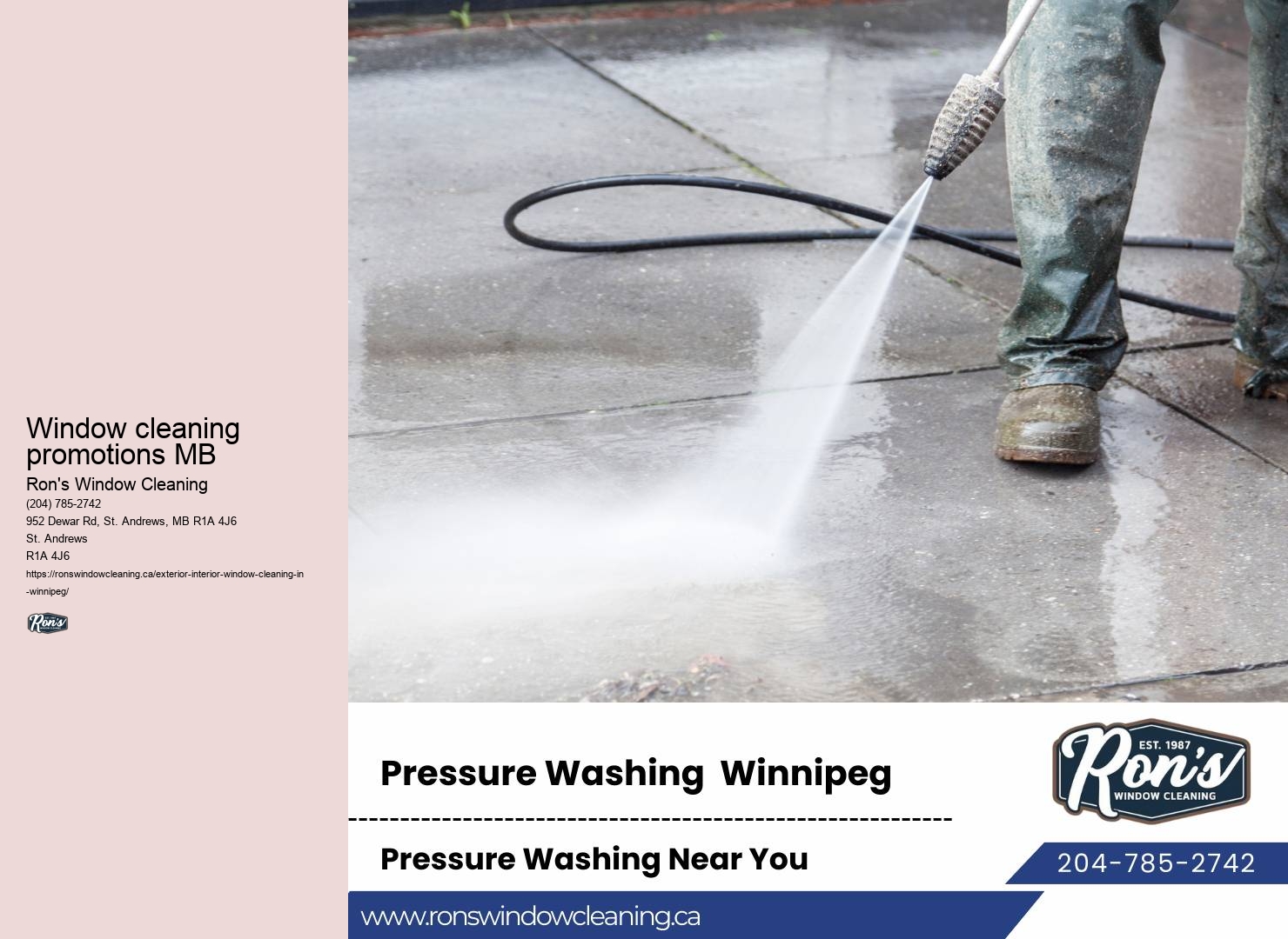 Winnipeg window cleaning warranty
