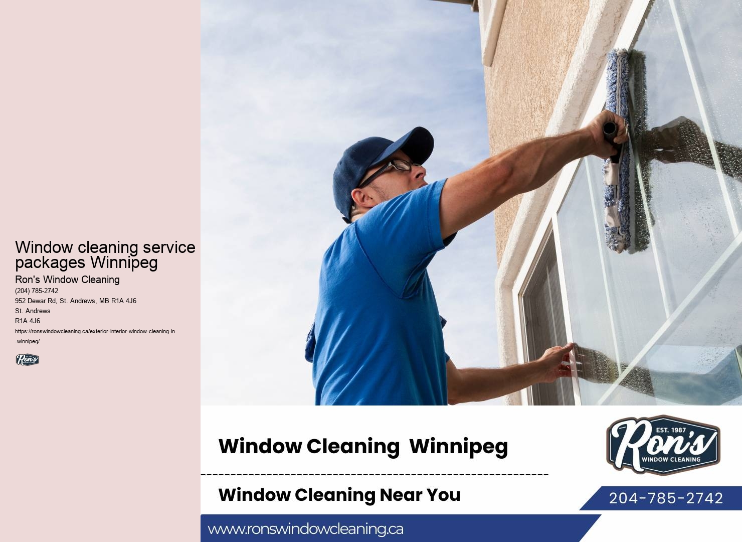 Winnipeg commercial window services