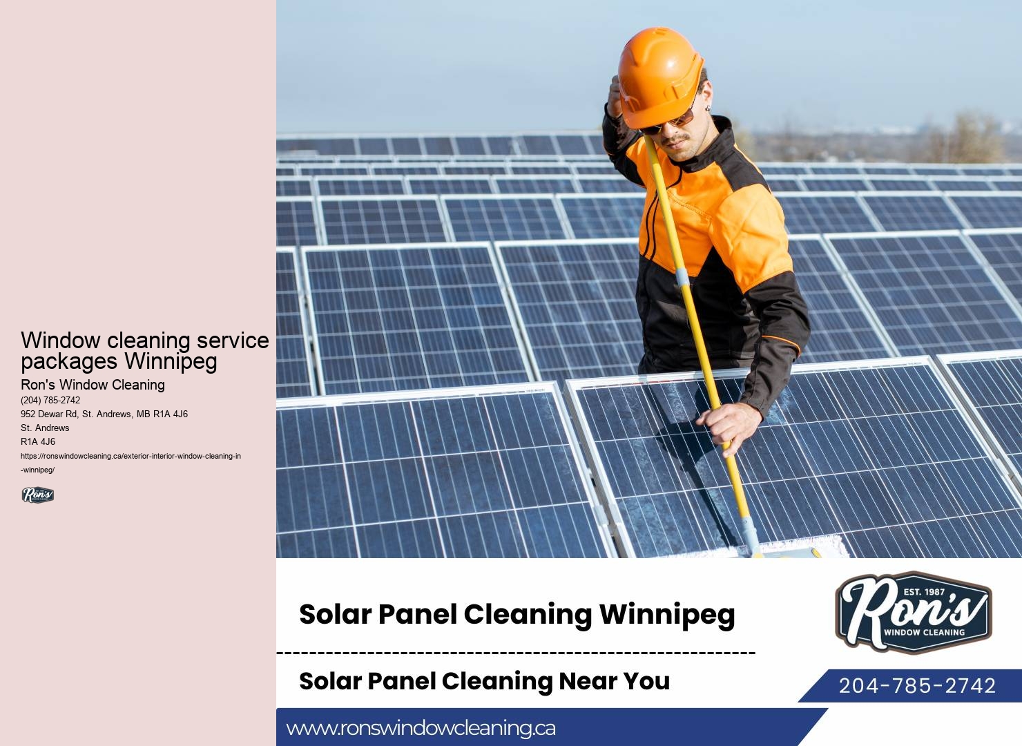 Window washing cost Winnipeg